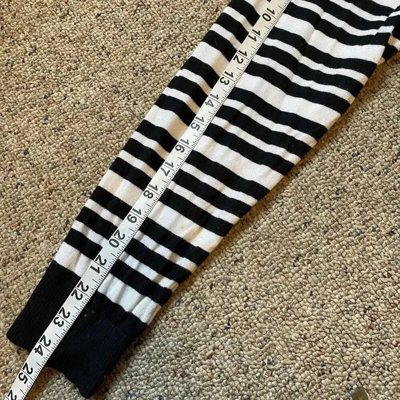 Lord & Taylor Women’s 1X Modal Cotton Cardigan Sweater Black White striped Soft - Picture 3 of 8